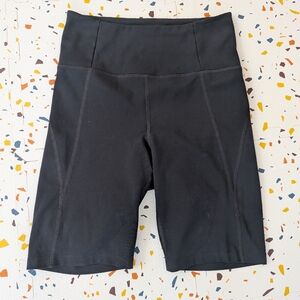 Girlfriend Collective Black Women's High-Waisted Bike Shorts Size Small